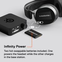 SteelSeries - Arctis Pro Wireless DTS Headphone:X v2.0 Surround Sound Gaming Headset for PS4 and ... - Left View