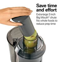 Hamilton Beach - Big Mouth Pro 800 Watt Juice Extractor - Black - Left View