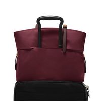 TUMI - Voyageur Cam Large Tote Bag - Wine - Left View