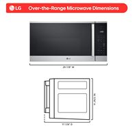 LG - 1.8 Cu. Ft. Over The Range Smart Microwave with Sensor Cooking and EasyClean - Printproof St... - Left View