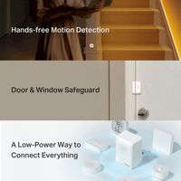 TP-Link - Tapo TTB10 Smart Sensor Starter Kit - Motion Detector, Contact Sensors, and Hub Include... - Left View