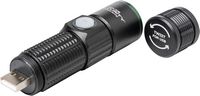 Police Security - USB 500 Lumen Flashlight - Black - Left View
