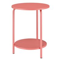 OSP Home Furnishings - Elgin Accent Table - Coral - Left View