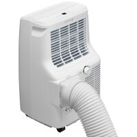 LG - 300 Sq. Ft. Smart Portable Air Conditioner 7,300 BTU - White - Left View