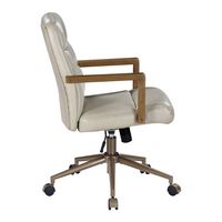 OSP Home Furnishings - Henfield Office Chair - Taupe - Left View