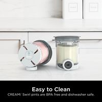 Ninja - Swirl by CREAMi Pints and Lids, 2 Pack - Grey Lids - Left View