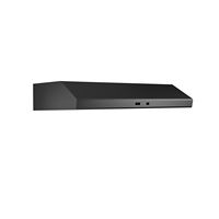 Zephyr - 30 inches - Externally Vented - Under cabinet Range Hood - Black Stainless Steel - Left View