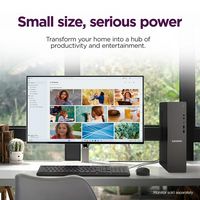 Lenovo - IdeaCentre Tower Desktop - Intel Processor 300 - 8GB RAM - 256GB SSD - Luna Grey - Left View