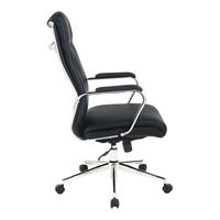 Office Star Products - High Back Antimicrobial Fabric Chair - Dillon Black - Left View