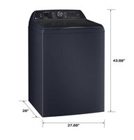 GE Profile - 5.4 Cu. Ft. High-Efficiency Smart Top Load Washer with Adaptive SmartDispense - Sapp... - Left View