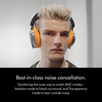 Dyson - OnTrac Customizable Active Noise-Cancelling Headphones - Aluminum - Left View