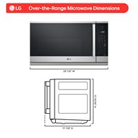 LG - 2.1 Cu. Ft. Over The Range Smart Microwave with Sensor Cooking and EasyClean - Printproof St... - Left View