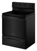 Whirlpool - 5.3 Cu. Ft. Freestanding Electric Range with Air Cooking Technology and Steam Clean -... - Left View