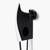 Tesla - Universal Wall Connector Level 2 Hardwired Electric Vehicle (EV) Charger – up to 48A– 24’... - Left View