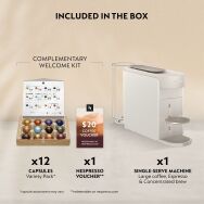 Nespresso Vertuo Up Premium Coffee and Espresso Maker by De'Longhi - White - Left View