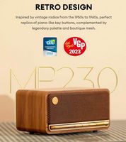 Edifier - MP230 Portable Bluetooth Speaker - Wood - Left View
