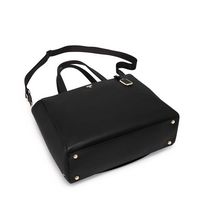 TUMI - Voyageur Vail Large Tote - Black/Light Gold - Left View