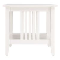 OSP Home Furnishings - Sierra Mission End Table - White Finish - Left View