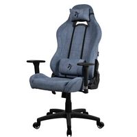 Arozzi - Torretta Soft Fabric Gaming Chair - Blue - Left View