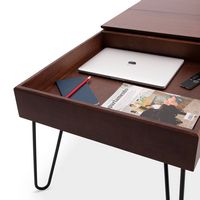 Burrow - Carta Hardwood Coffee Table - Walnut - Left View