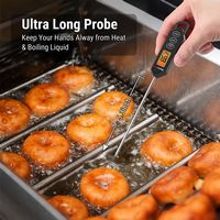 ThermoPro - Digital Instant-Read Meat Thermometer - Black - Left View
