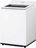 LG - 4.8 Cu. Ft. High-Efficiency Smart Top Load Washer with EasyUnload - Alpine White - Left View