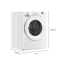 Whirlpool - 4.5 Cu. Ft. High Efficiency Front Load Washer with Tumble Fresh Option - White - Left View