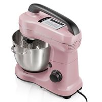 Hamilton Beach - 300 Watt 7 Speed Stand Mixer - Pink - Left View