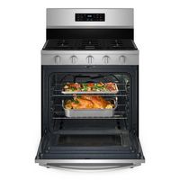 Whirlpool - 5.0 Cu. Ft. Freestanding Single Gas Range with Air Fry and Air Baking - Stainless Steel - Left View
