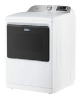 Maytag - 7.4 Cu Ft. Smart Electric Dryer with Pet Pro Option and Extra Power - White - Left View