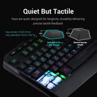 REDRAGON - S101-3 Wired Gaming Keyboard and Mouse Combo, RGB Backlit Gaming Keyboard, 3200 DPI Ga... - Left View