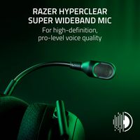 Razer - BlackShark V2 Pro Wireless Gaming Headset for PC, Playstation, and Nintendo Switch - Black - Left View