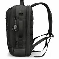 Swissdigital Design - BERG L TSA-Friendly Backpack With USB Charging Port  RFID Protection and Fi... - Left View