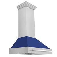 ZLINE DuraSnow - 30 inches - Externally Vented - Wall Range Hood - Silver - Left View