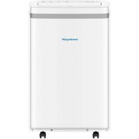 Keystone - 450 Sq. Ft. Portable Air Conditioner with Heat - White - Left View