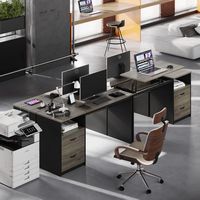 Bestier - Gaming Lift Top Desk with Outlet and File Cabinet - 60