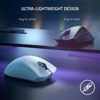 Razer - DeathAdder V3 Pro Lightweight Wireless Optical Gaming Mouse with 90 Hour Battery - Wirele... - Left View