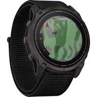 Garmin - Enduro 3 Solar GPS Smartwatch 51mm Fiber-reinforced polymer - Carbon Gray DLC titanium -... - Left View