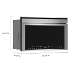 KitchenAid - 1.1 Cu. Ft. Built-In Microwave with Convection - Stainless Steel - Left View