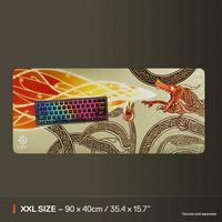 SteelSeries - QcK Cloth Gaming Mouse Pad (XXL) - CS2 Dragon Lore Edition - Left View