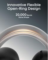 Soundcore - by Anker AeroClip Open-Ear Clip-On Earbud Headphones - Black - Left View