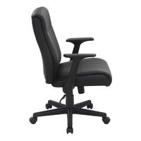 Office Star Products - Mid Back Managers Office Chair - Black - Left View