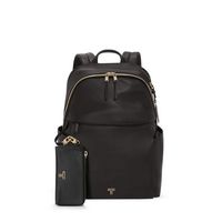 TUMI - Voyageur Raina Backpack - Black / Light Gold - Left View