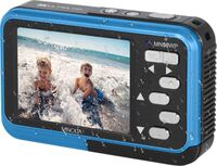 Minolta - Duo MN50WP 48.0 Megapixel Waterproof 5K Video Digital Camera with Dual LCD - Blue - Left View