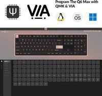 Keychron - Q6 Max 100% Custom Wireless RGB Mechanical Keyboard with Programmable QMK/VIA Hot-Swap... - Left View