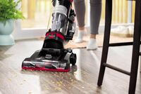 BISSELL - CleanView Upright Vacuum Cleaner - Black/Red - Left View