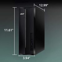 Acer - Aspire XC-1715 Desktop- Intel Processor N150 - 512GB M.2 2280 PCIe SSD-8GB DDR5 Memory - B... - Left View