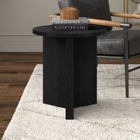 Camden&Wells - Rockwill Side Table - Obsidian - Left View