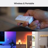 Nanoleaf Sense+ Smart Wireless Switch with Built-in Motion & Daylight Sensors (1PK) - White - Left View