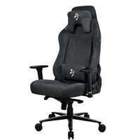 Arozzi - Vernazza Series XL Soft Fabric Gaming Chair - Dark Grey - Left View